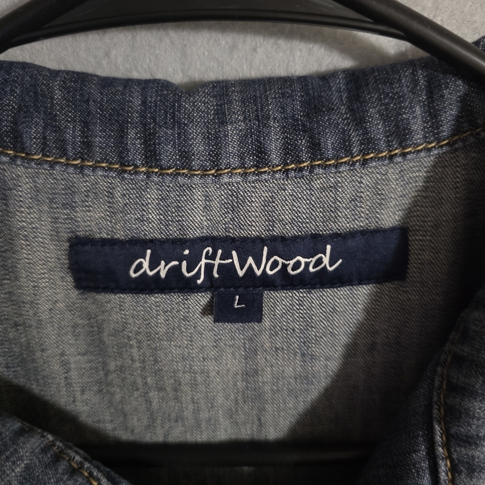 Driftwood Womens Medium Wash 100% Cotton Jumpsuit Overalls Size Large - Picture 2 of 13